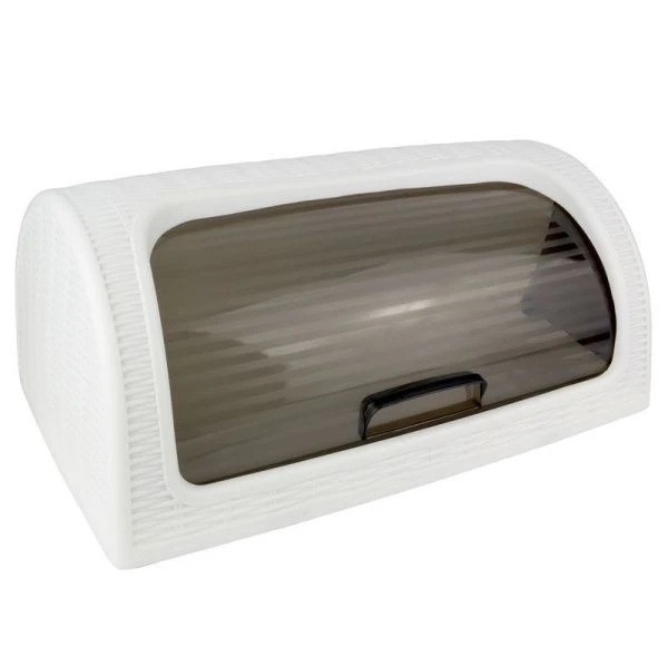 Хлебница 41,4*26,9*18,1см пластик ДУНЯ белая (6)