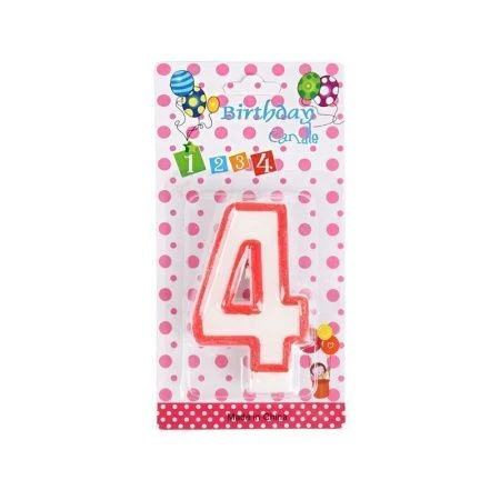 Свеча в торт парафин Цифра 4 KL-2 (12/900) Свеча в торт парафин Цифра 4 KL-2 (12/900)