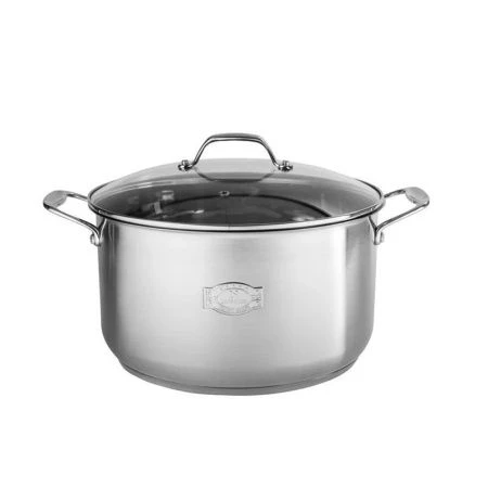 Кастрюля 9л нерж.сталь со стекл.крышкой 28см (4)