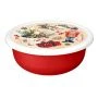 Миска 1,2л пластик ИГРУШКИ с крышкой с декором красный (18) 223138206/03