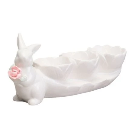 Подставка для яиц (на 3шт) 20,3*5*8,5см фарфор (56)