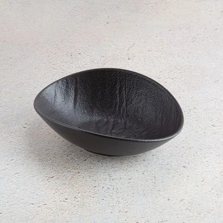 Салатник 19*15*6см фарфор SLATESTONE черный овальный WL-661119/A (3/36)
