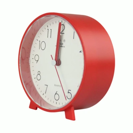 Будильник 9,5см пластик 6 цветов JC-16152 (100)