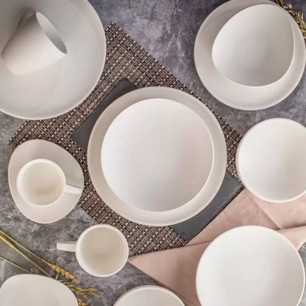 Тарелка мелкая 26см фарфор ROCK WHITE обеденная DM8010 (6)