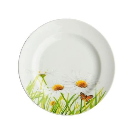 Тарелка мелкая 20см фарфор РОМАШКА Идиллия (20)