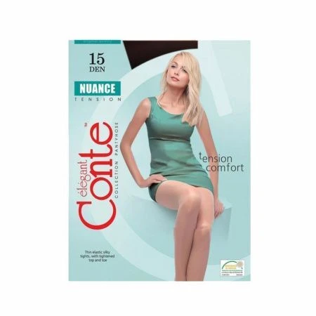 Колготки женские CONTE Nuance 15, р.2 nero