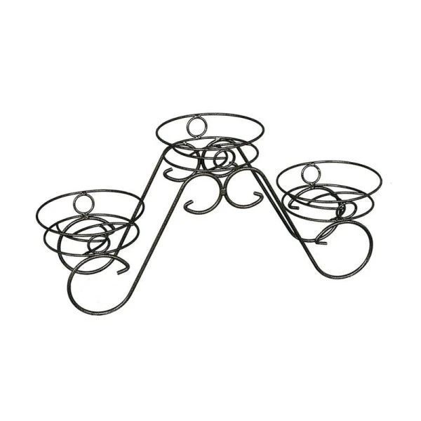 Подставка для цветов 600*200*270мм металл ФИАЛКА 3 медный антик (1)