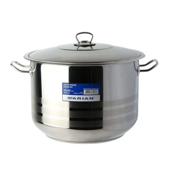 Кастрюля 18,5л 32*24см нерж.сталь Arian Gastro 9175.010 все виды плит+инд (2) Кастрюля 18,5л 32*24см нерж.сталь Arian Gastro 9175.010 все виды плит+инд (2)