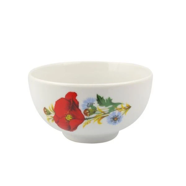 Миска для мюсли 500мл фарфор МАКИ КРАСНЫЕ (6)