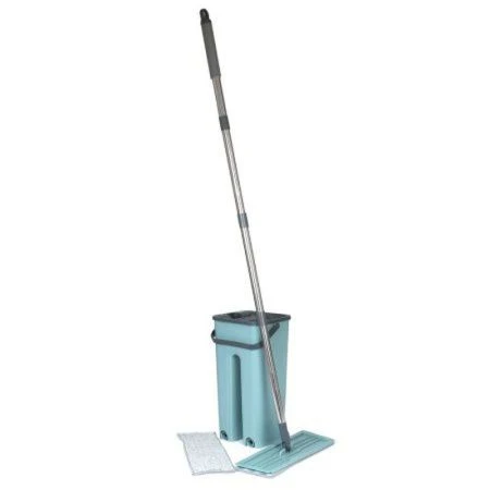 Комплект для влажной уборки пластик (ведро МОП 18*16*36см, швабра 32*120см, насадка 2шт) S2-1 (24)