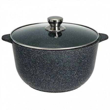 Казан 8л алюминий АП МЕГАЛИТ 14 стекл.крышка в инд.упаковке (3)