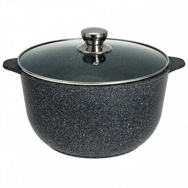 Казан 8л алюминий АП МЕГАЛИТ 14 стекл.крышка в инд.упаковке (3)