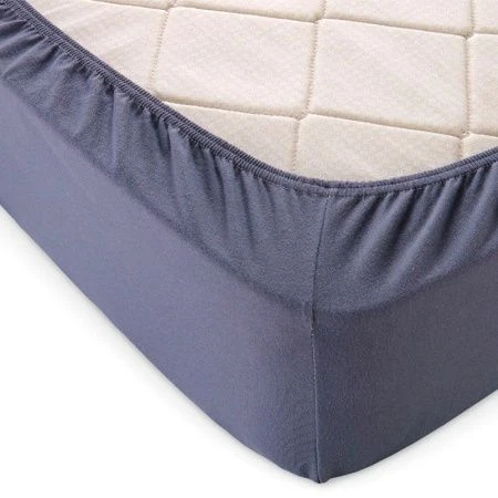 Простыня на резинке 140*200*20 трикотаж LUXE графит