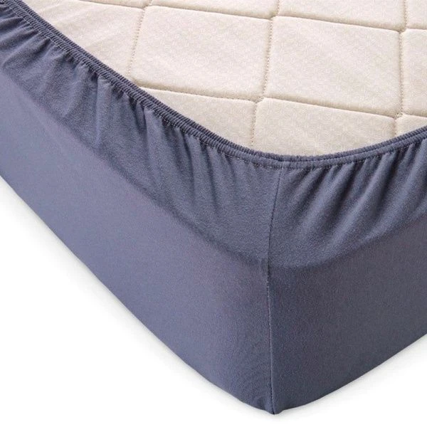 Простыня на резинке 180*200*20 трикотаж LUXE графит