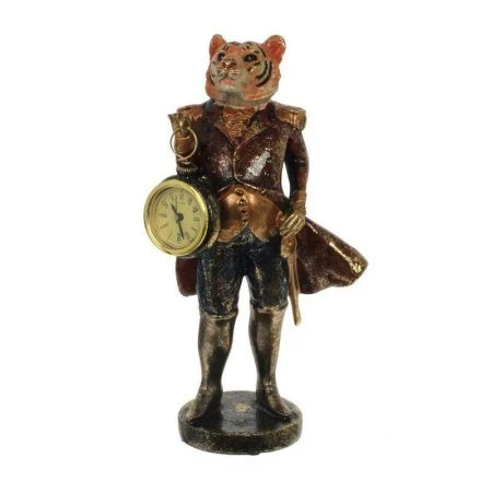 яяяФигурка декоративная Тигр с часами 13*11,5*26,5см
