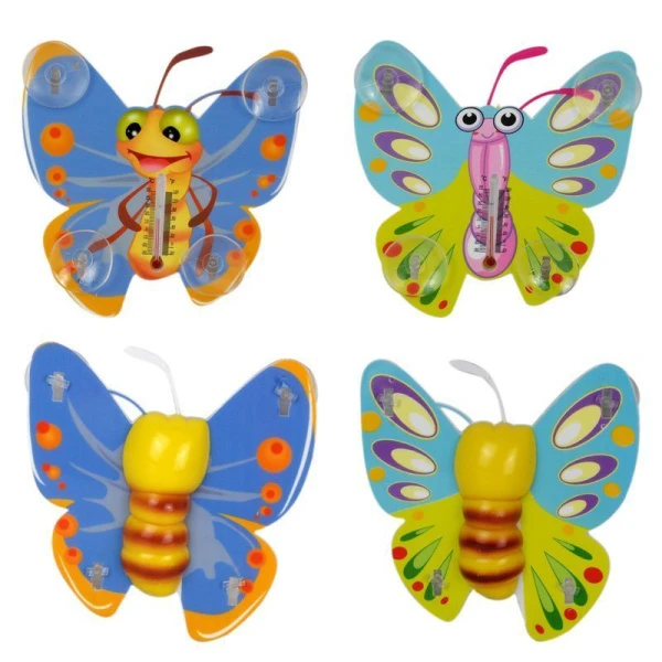 Термометр уличный оконный 15*15см БАБОЧКА на липучке (72/144)