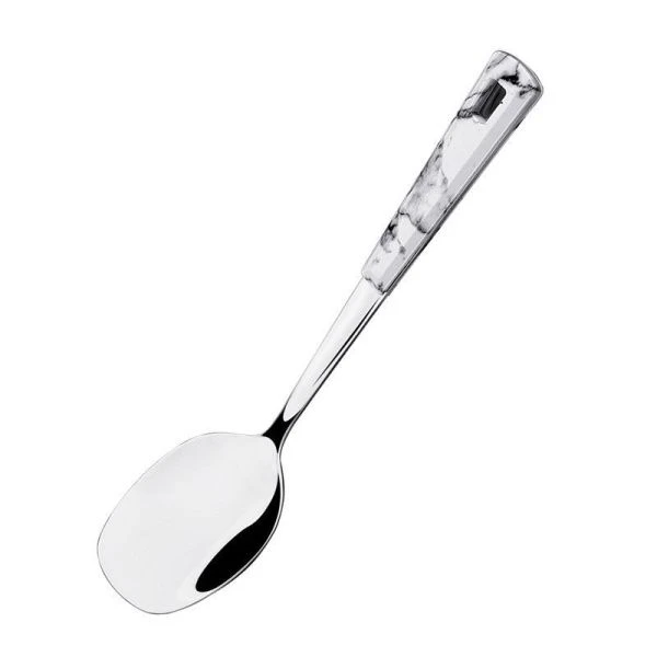 Лопатка кулинарная 26*6см раб.поверхность 8см нерж.сталь Marmo Bianco с пласт.ручкой 93-TO-MB-02 (2)