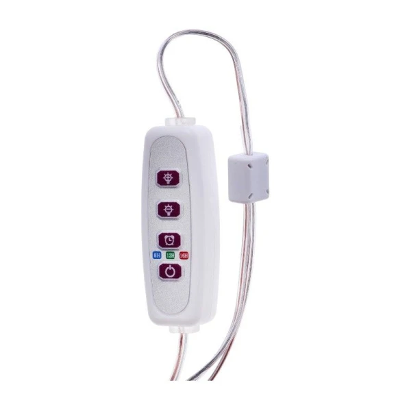 Фитосветильник светодиодный мультиспектральный в горшок 1 круг, 2Вт,5В, USB  Luazon (30)