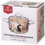 Кастрюля 2,8л эмаль ПАРИЖСКИЕ КОТЫ со стекл.крышкой 20см (6)