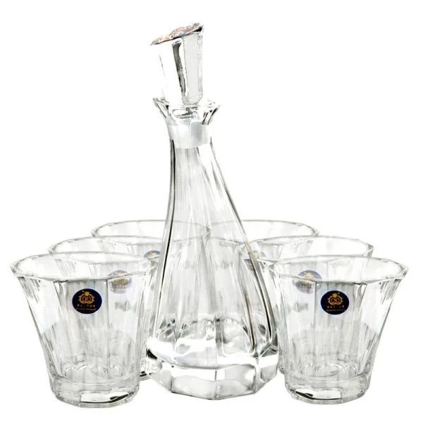 Набор для виски 7пр (графин 800мл, 6 стаканов 250мл) стекло JC-16179 (4)