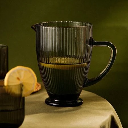 Кувшин 1,2л стекло Home МОДЕРН зеленый 19,5*13*18,5см