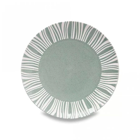 Тарелка мелкая 27,5см фарфор Solaris серо-зеленая в крапинку Линии обеденная MW602-AX0316 (24)