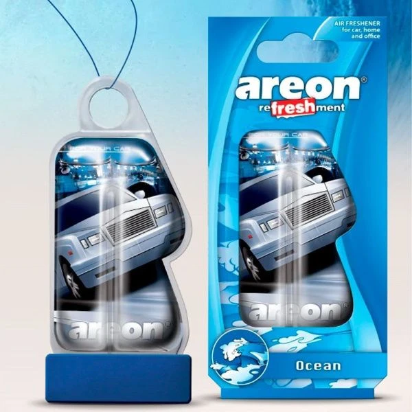 Ароматизатор подвесной гелевый Areon LIQUID Ocean (Океан) 8,5 мл