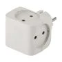 Разветвитель на 4 розетки пластик без заземления 16А белый  SP-4-W ЭРА (10)