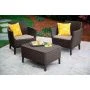 Набор мебели пластик Salemo balcony set (2 кресла, стол) коричневый (1)