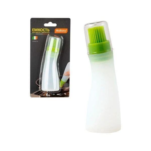 Емкость для масла 60мл пластик с силикон.кисточкой 13*4см CAPACITA (48)