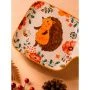 Блюдо 22,5*16*3см фарфор Kawaii Forest. Hedgehog (9/36)