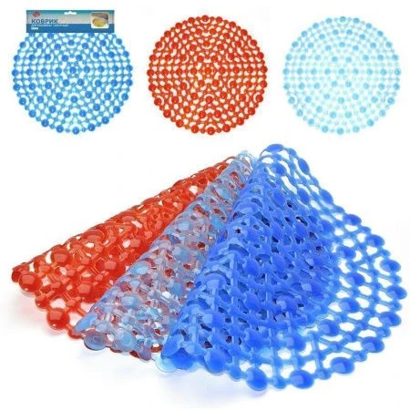 Коврик для раковины 29см ПВХ круглый Ажурный МГ76-57 (5)