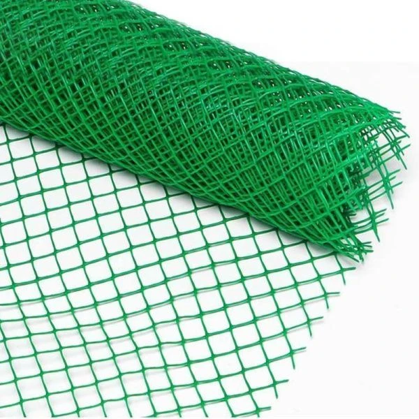 Решетка заборная пластик 45*45 20м (1,8*20) зеленая ромб 1)