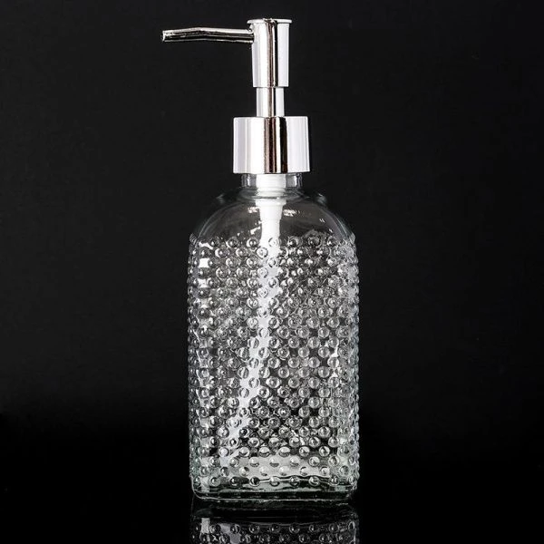 Дозатор для жидкого мыла 400мл стекло прозрачный XSF-MD450 (48)