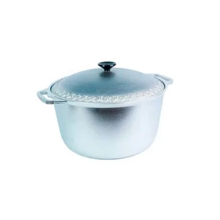 Кастрюля 8л алюминий АЗИАТКА конусная, мет.крышка, утолщ.дно (10)