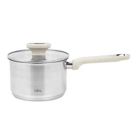 Сотейник 2,1л нерж.сталь ФЛОРА стекл.крышка 16см, капс.индукц.дно LR03-24 (4)