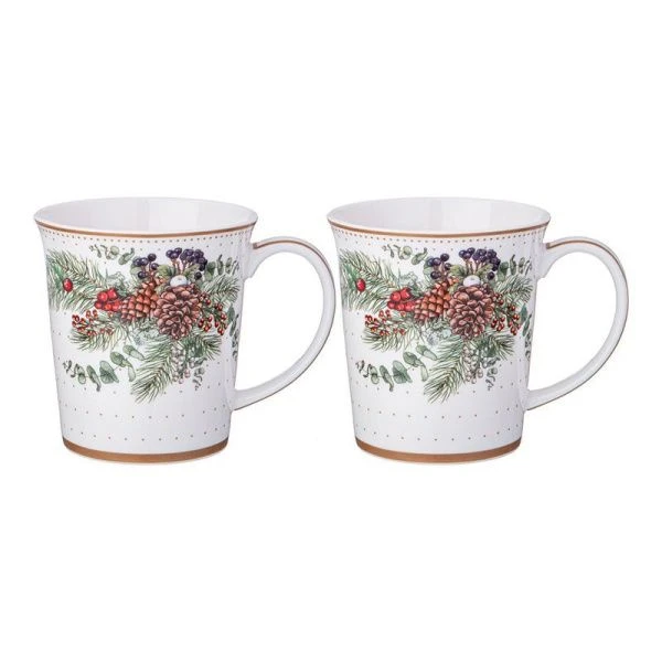 Кружки набор 2шт 400мл фарфор Celebration (18)