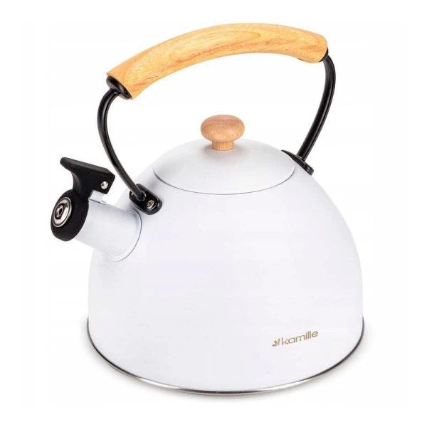 Чайник со свистком 2,5л нерж.сталь арт.0857 (12)