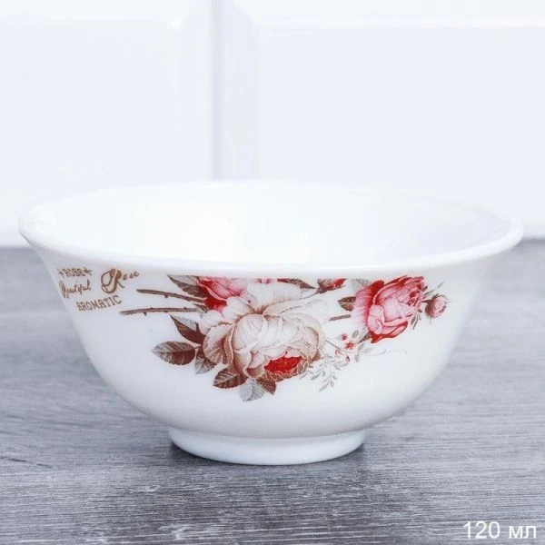 Розетка для варенья стеклокерамика 120мл Чайная роза 7585784120/GB220-55 (6916) (44)