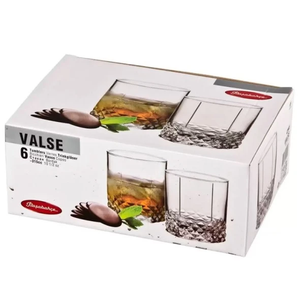 Стаканы набор 6шт 315мл стекло ВАЛЬС Б (8)