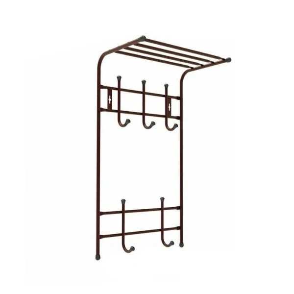 Вешалка с полкой 2-х ярусная 410*745*250мм металл медный антик ВПТ5 (5) 1799