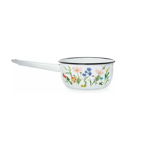 Ковш 1,5л эмаль ЛУГОВЫЕ ЦВЕТЫ (8)