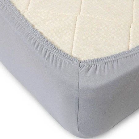 Простыня на резинке 180*200*20 трикотаж LUXE серый