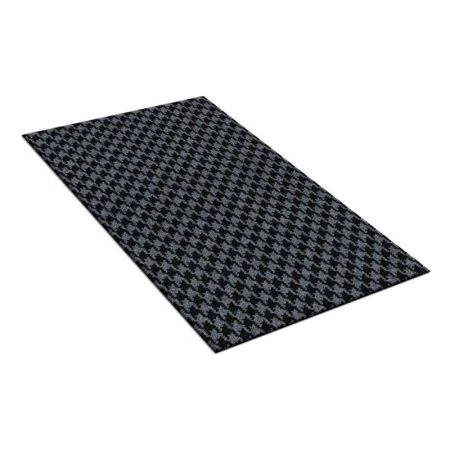 Коврик придверный 50*100см полиэстер/ТЭМ влаговпитывающий SHAHINTEX Гусиная лапка графит 01 S (30)
