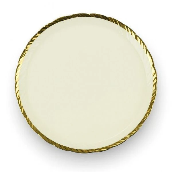 Тарелка мелкая 25см керамика KAITLUN слоновая кость десертная