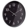 Часы настенные 25см пластик РУБИН Классика серый (10)