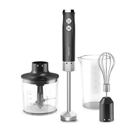 Блендер погружной нерж.сталь Centek CT-1349 черный 1000Вт, чоппер 400мл, стакан 600мл, ,венчик