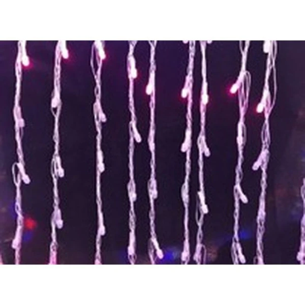 Гирлянда эл. ДОЖДЬ 2*5м (780 диодов, 52Led*15прозрач.провод, частота 15см) синий JC-10240 (30)