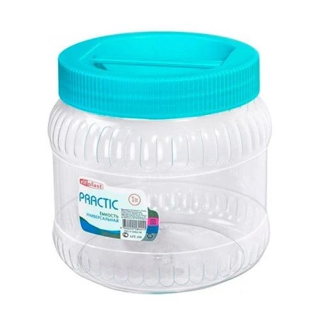 Банка ПЭТ 1,5л Practic круглая с ручкой (12)