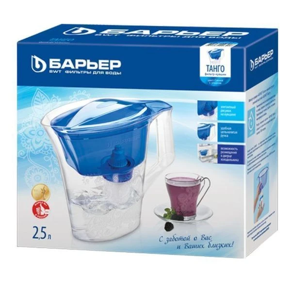 Фильтр Барьер пластик Танго с узором (пурпурный) воронка V=1,1л общий V=2,5л